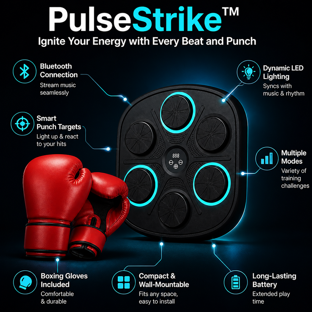 PulseStrike™ — Ignite Your Energy with Every Beat and Punch