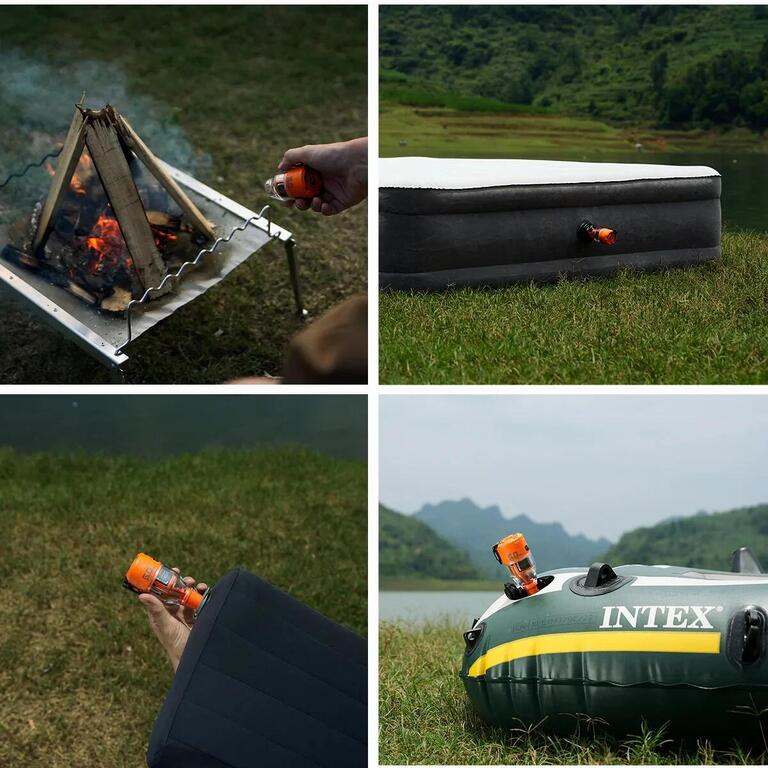 Power Pump with Built-in Light – Inflate Quickly for Outdoor Adventures