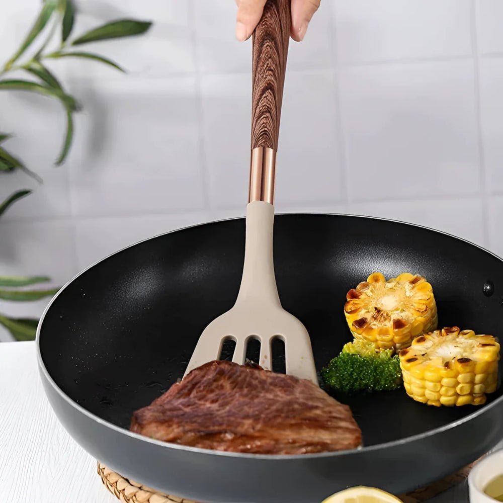 Silicone Kitchen Utensil Set – Scratch-Free Cooking Comfort and Protection