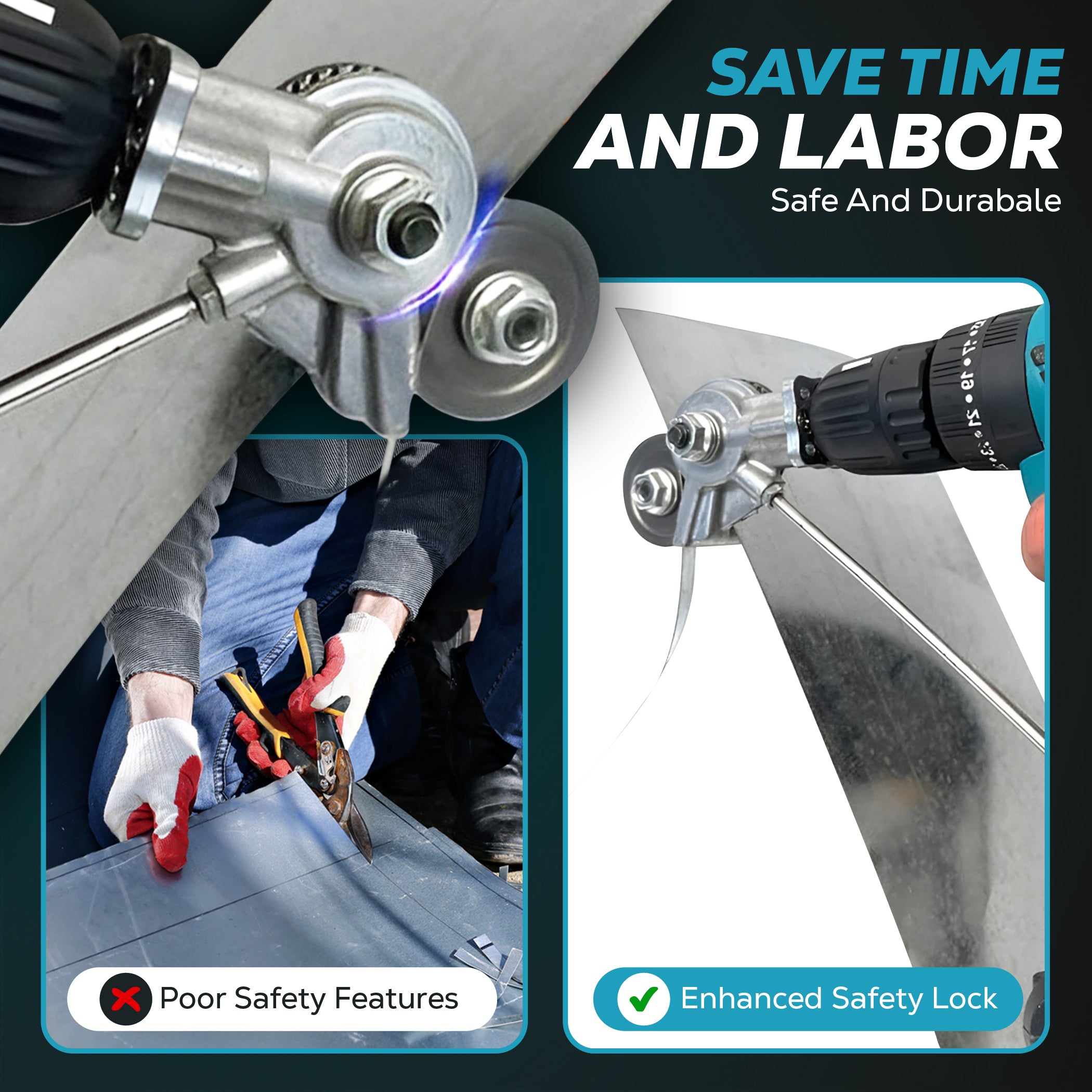 MetalSlice™ — Transform Your Drill into a Precision Metal-Cutting Powerhouse