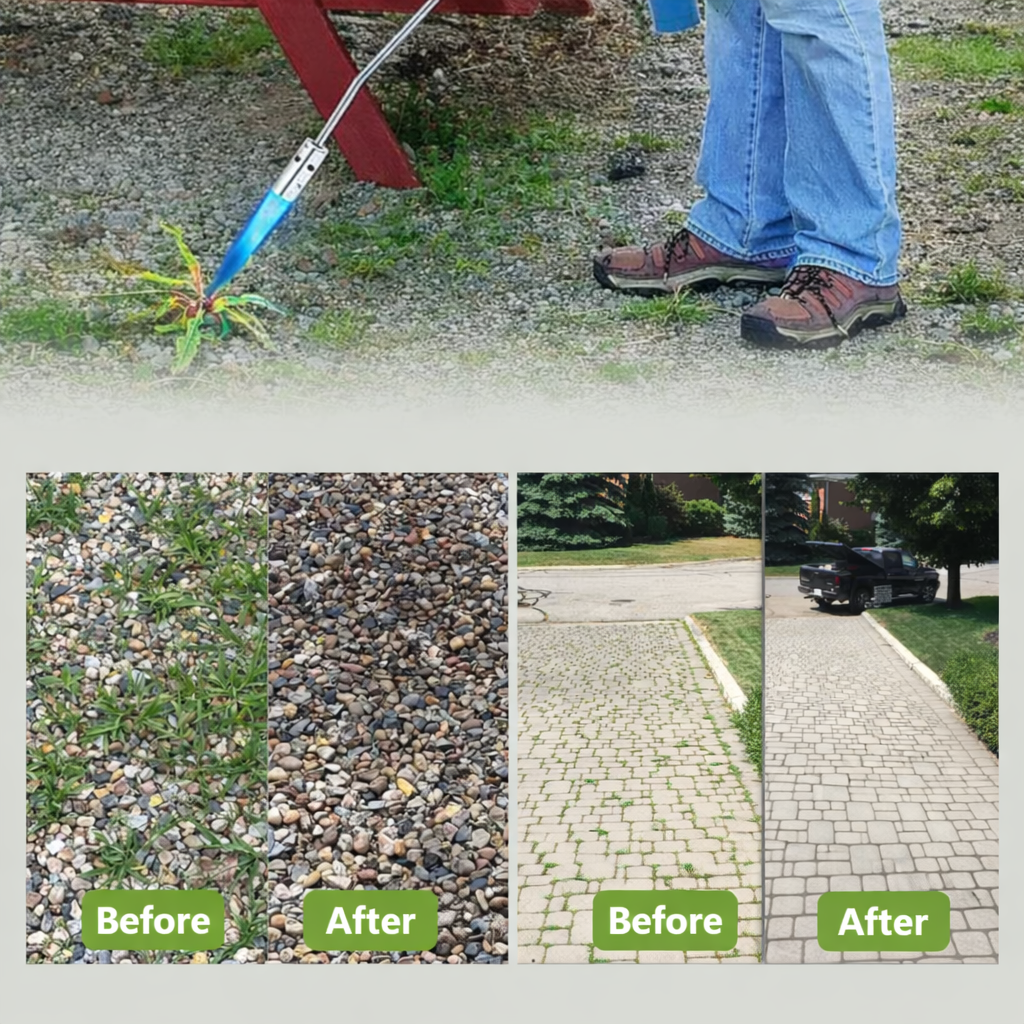 Weed Torch | Eco-Friendly Weed Management | Variable Flame Rod | Flammix