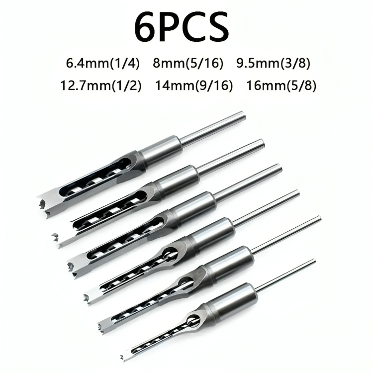 SharpEdge™ Precision Bits — Drill Perfect Square Holes Like a True Pro Every Time