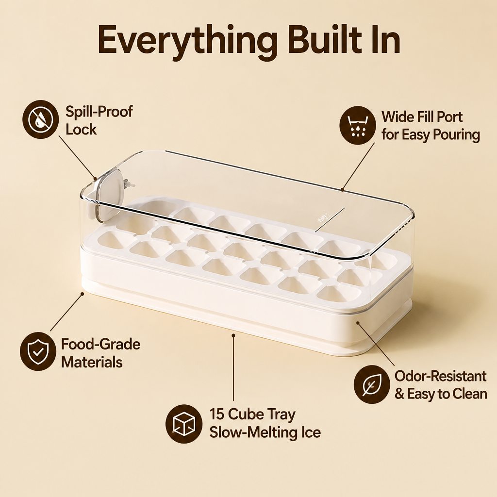 ChillCraft™ — Effortless, Spill-Proof Ice That Elevates Every Drink to Pure Perfection