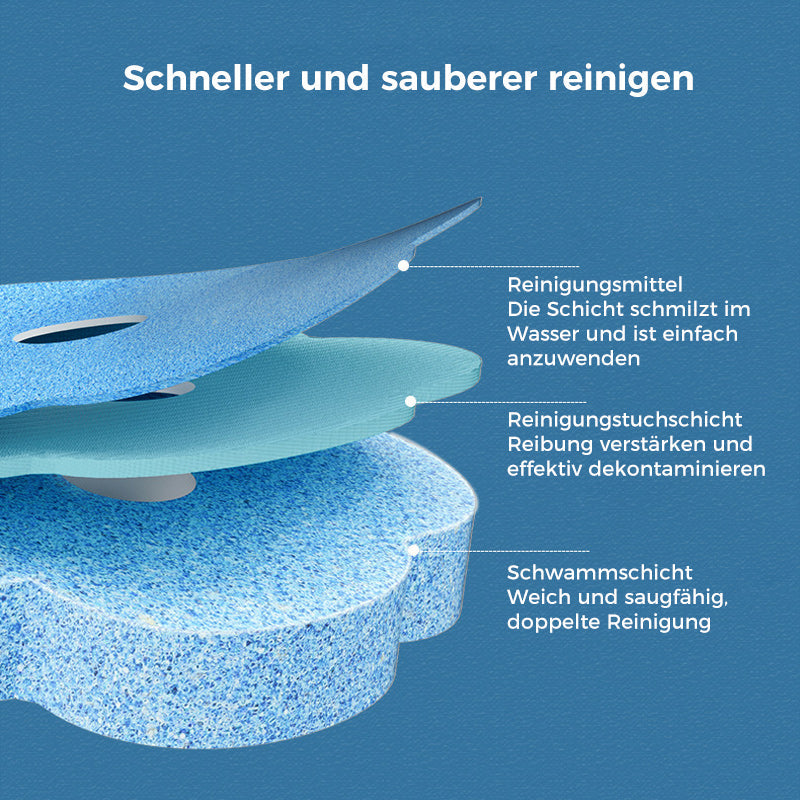 Disposable Toilet Scrubber | Antibacterial | Hygienic Sponge Tips | CleanClick