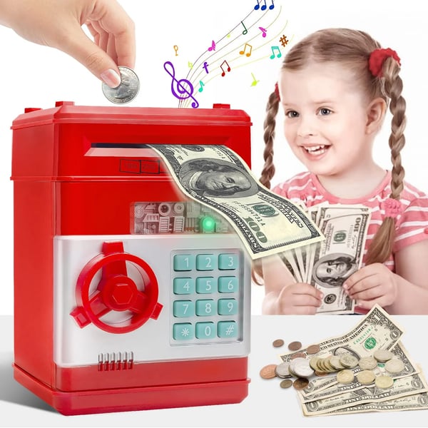 Mini Piggy Bank - Safeguards Pocket Money and Turns Saving into Fun Adventure for Kids