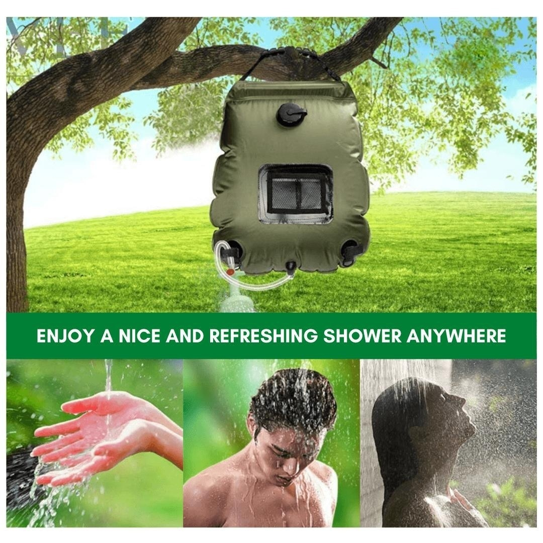 Portable Solar Shower – Enjoy Warmth and Freshness Anywhere Adventure Calls