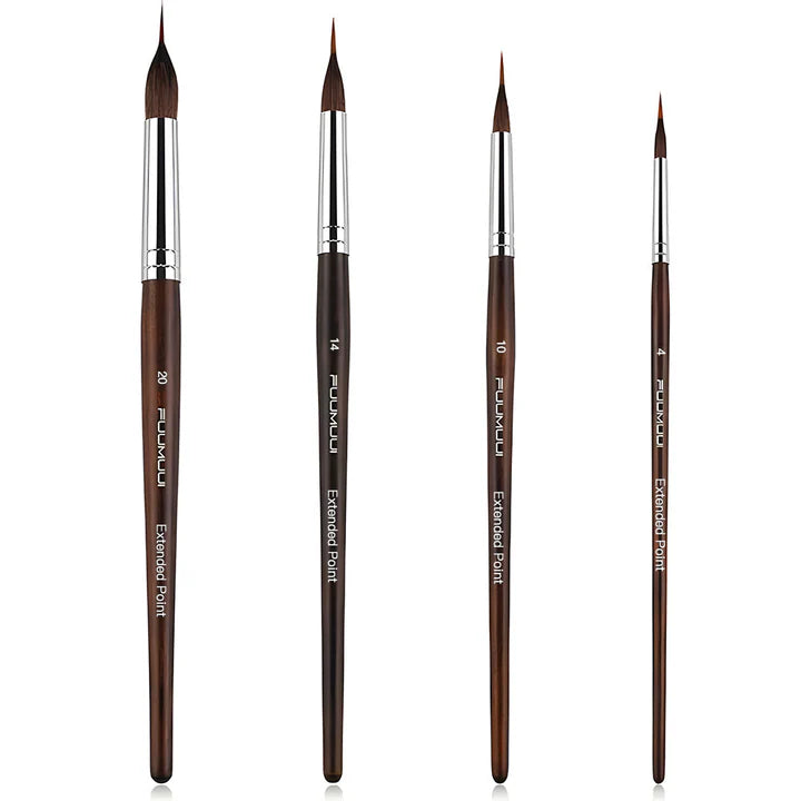 Detailing Brush Kit | Precision & Fine Lines | Wooden Grip | PinPointPro