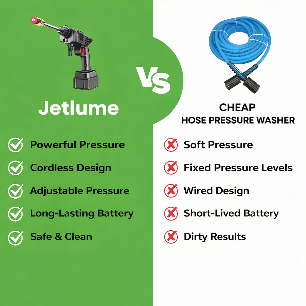Surface Cleaner | Mobile Outdoor Washing | Variable Spray Pressure | Jetlume