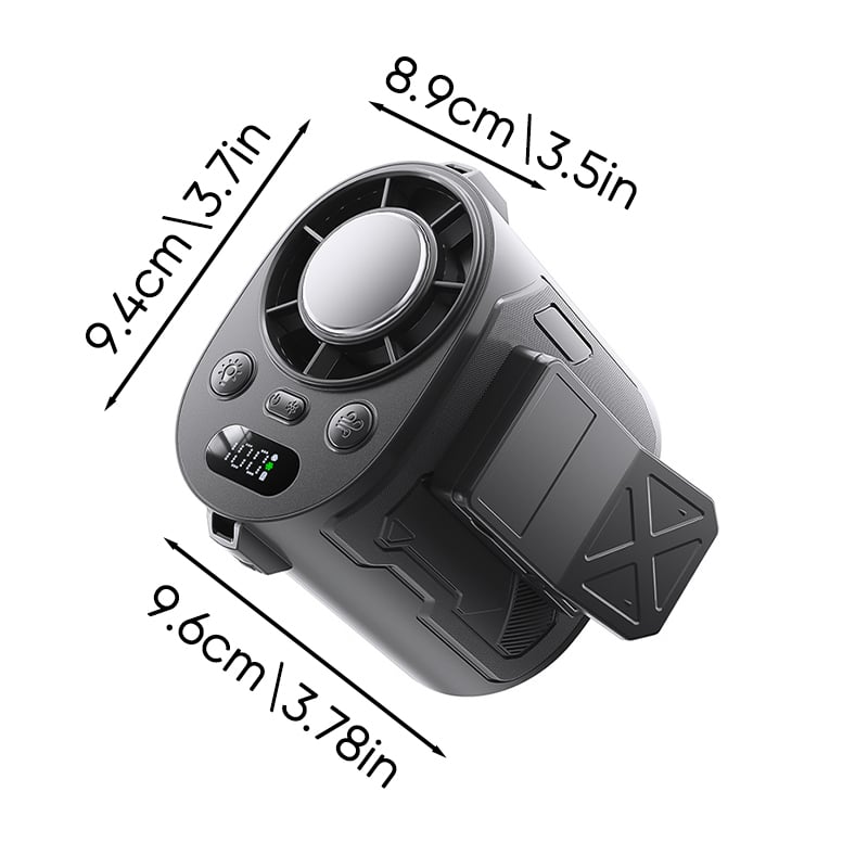 Portable Clip Fan with Cooling Feature | 6000mAh Battery