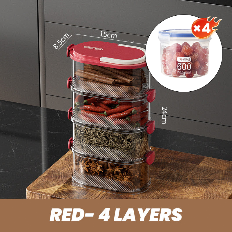 Aroma Organizer - Spice Freshness and Order at the Push of a Button