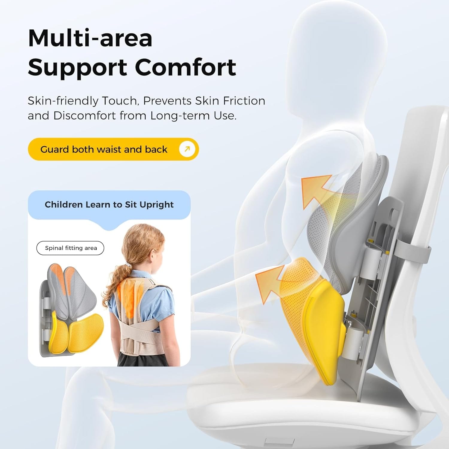 Comfort Pillow for Back Relief – Effortless, Relaxed Sitting All Day