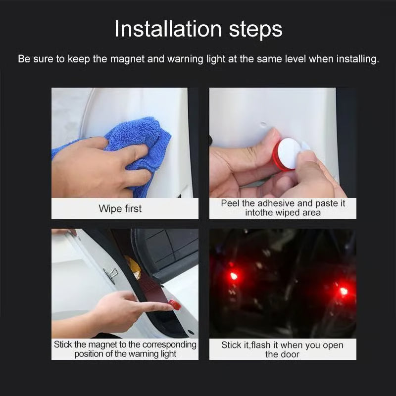 LED Warning Light - Transforms Car Door Opening into a Visible Safety Shield