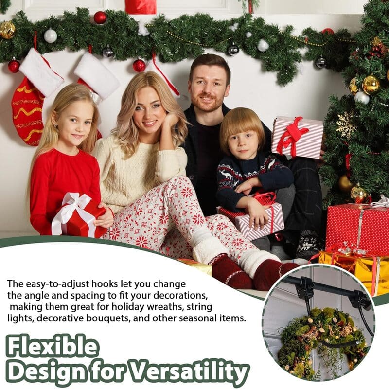 FestivoFlex™ Garland Hanger — Effortless, Damage-Free Holiday Decorating That Lasts Year After Year