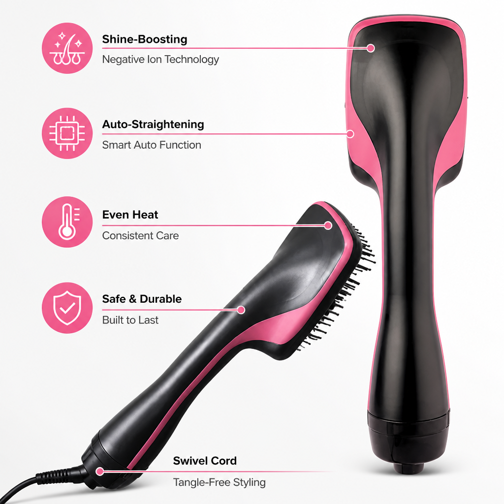SilkPro™ Precision Styler — Effortless Salon Shine and Frizz-Free Confidence Every Day