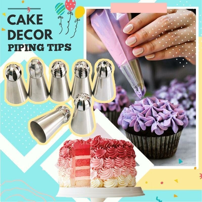 【LAST DAY SALE】Cake Decor Piping Tips & Create Unique Cupcake Decorating 🔥

Please note that the title is already in English.