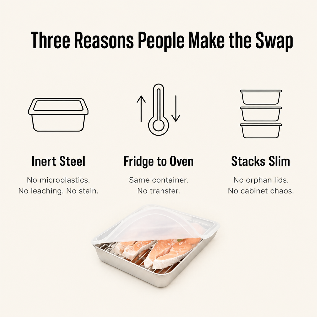 FreshLock™ — Ditch the Plastic Tupperware Drawer for Steel That Lasts