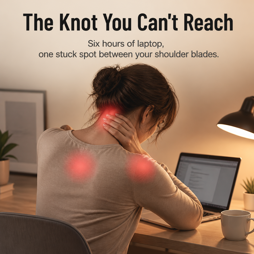 VeloPulse™ — Stick On, Lean In, Melt Knots Hands-Free
