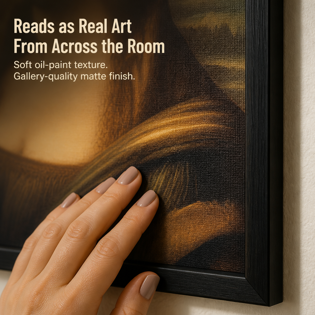 QuirkyCharm™ — Hang Mona Lisa Pinching Her Nose Above Your Toilet