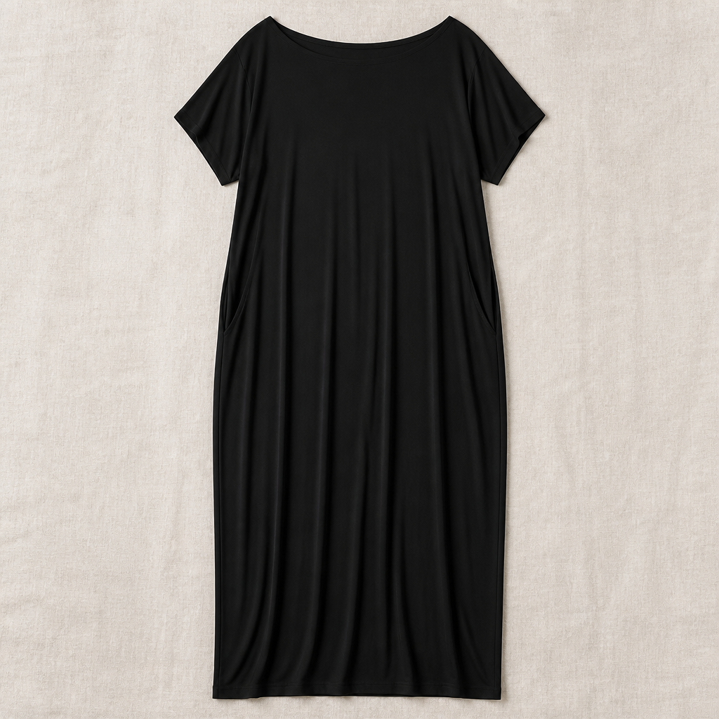 SolariaFlow™ – Relaxed Off-Shoulder Maxi Dress with Hidden Pockets