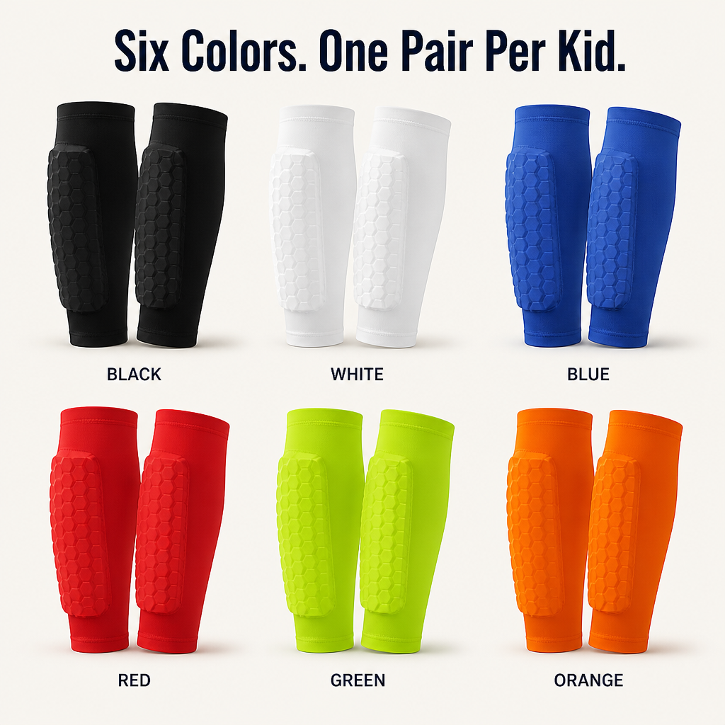 RevoGuard™ — Shield Young Shins From Every Tackle Without the Bulk or Slipping