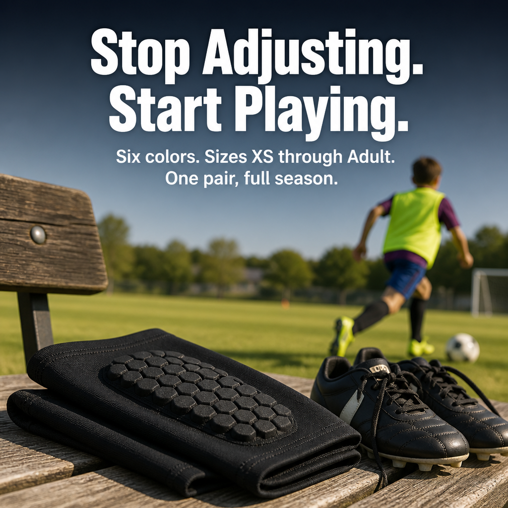 RevoGuard™ — Shield Young Shins From Every Tackle Without the Bulk or Slipping