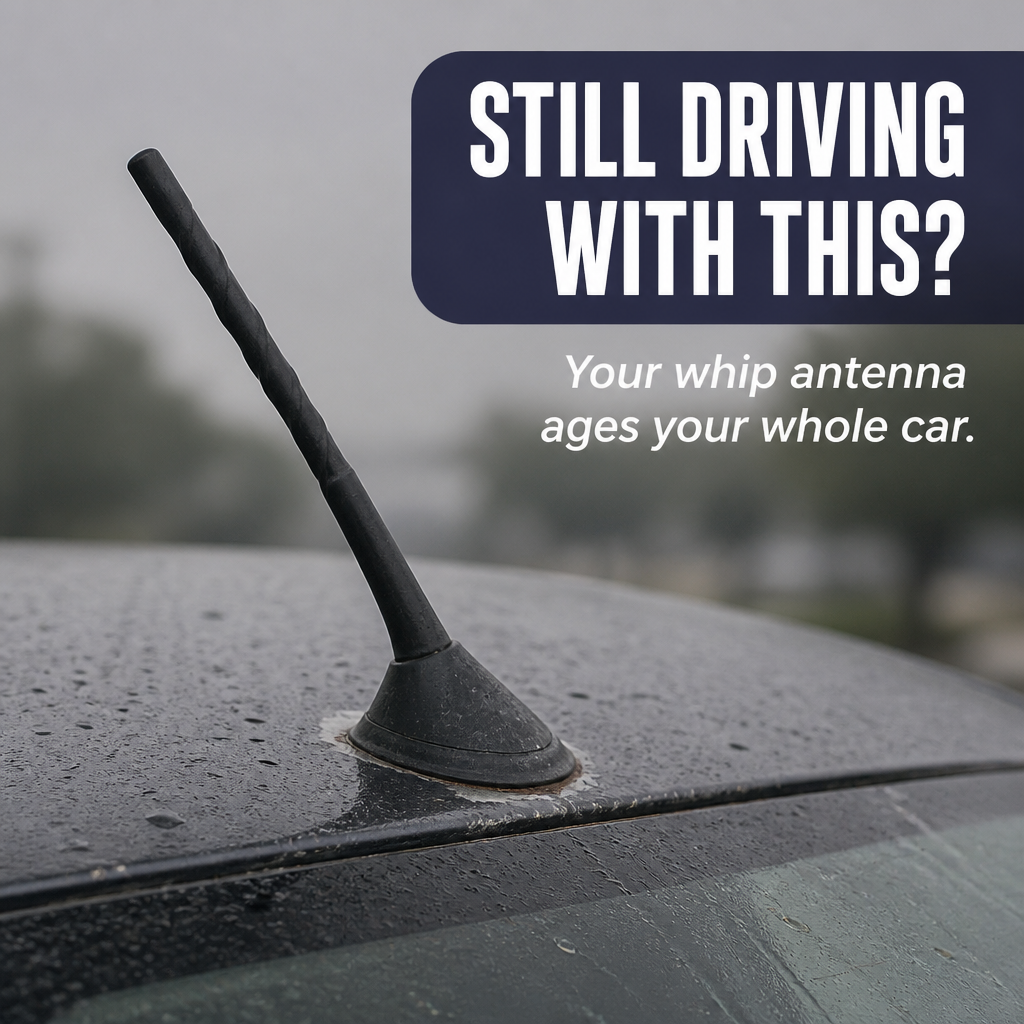 PulseFin™ — Swap Your Ugly Whip Antenna for That Clean Factory Shark-Fin Look