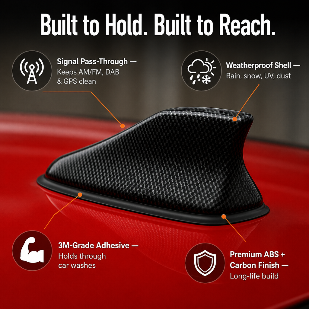PulseFin™ — Swap Your Ugly Whip Antenna for That Clean Factory Shark-Fin Look