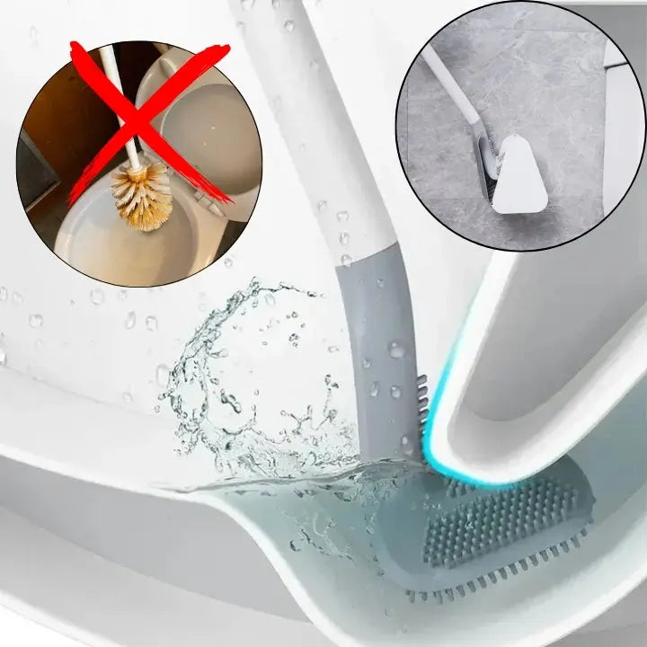 Silicone Toilet Scrubber | Hygienic Self-Cleaning | Odor-Resistant | HygieniCore