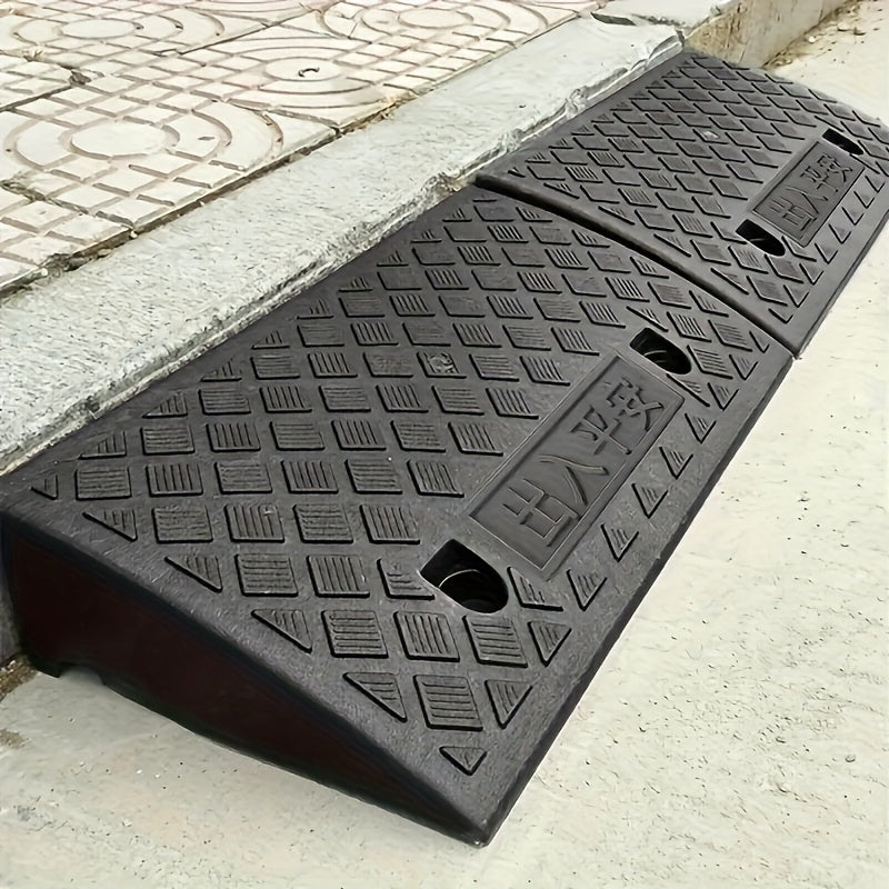 Set of 2 Curb Ramps, 10 cm Height, Made of PE