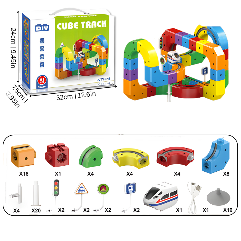 3D Train Construction Kit for STEM Learning – Unleash Endless Creativity