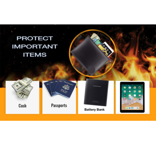 Water-Resistant and Fireproof Bag for Protecting Important Documents