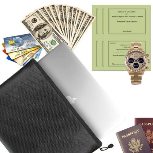 Water-Resistant and Fireproof Bag for Protecting Important Documents
