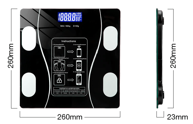 Smart Body Composition Scale for Health Tracking and Progress Monitoring