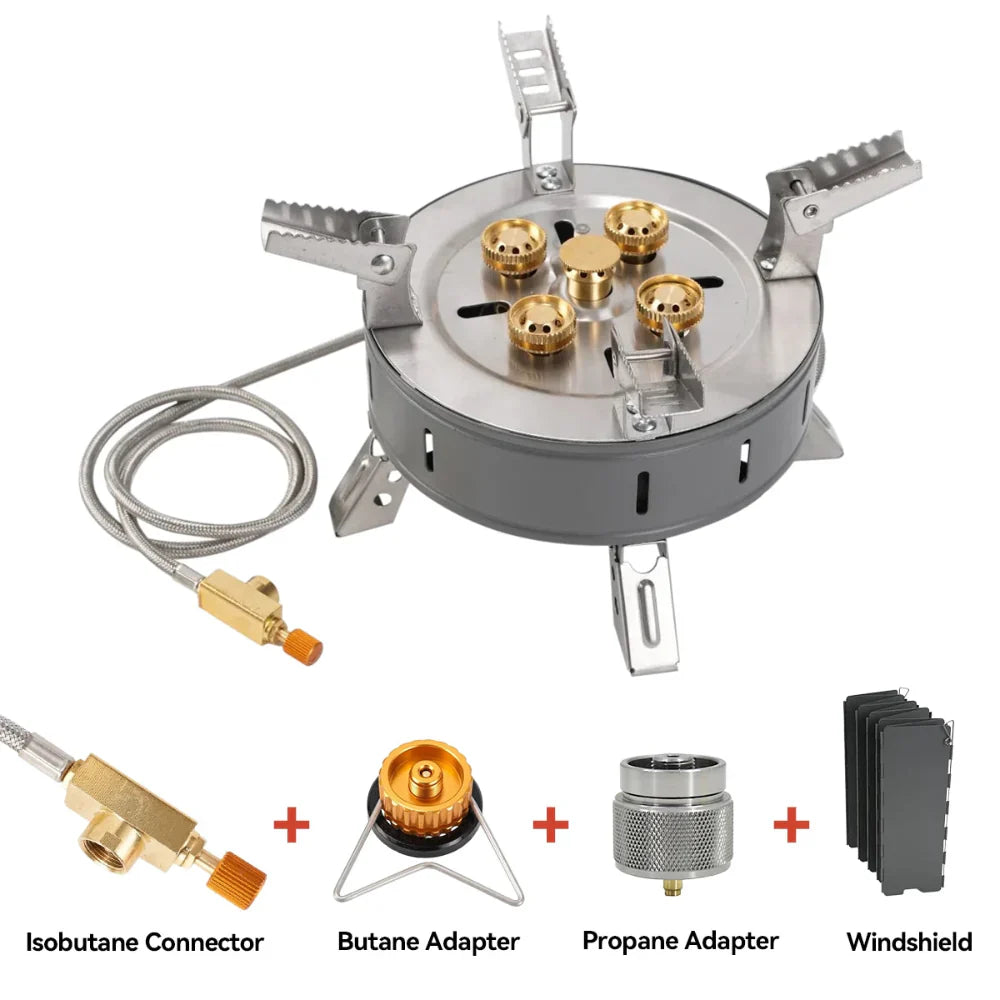 High Power Output Portable Camping Stove - Foldable Design