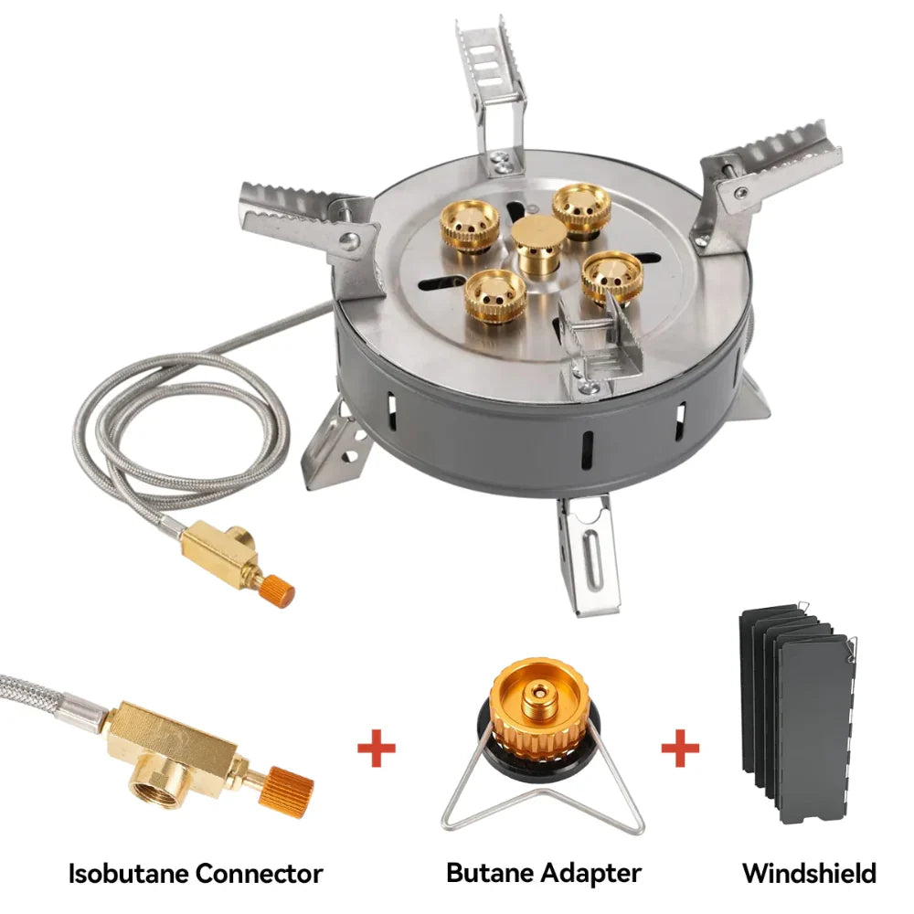 High Power Output Portable Camping Stove - Foldable Design