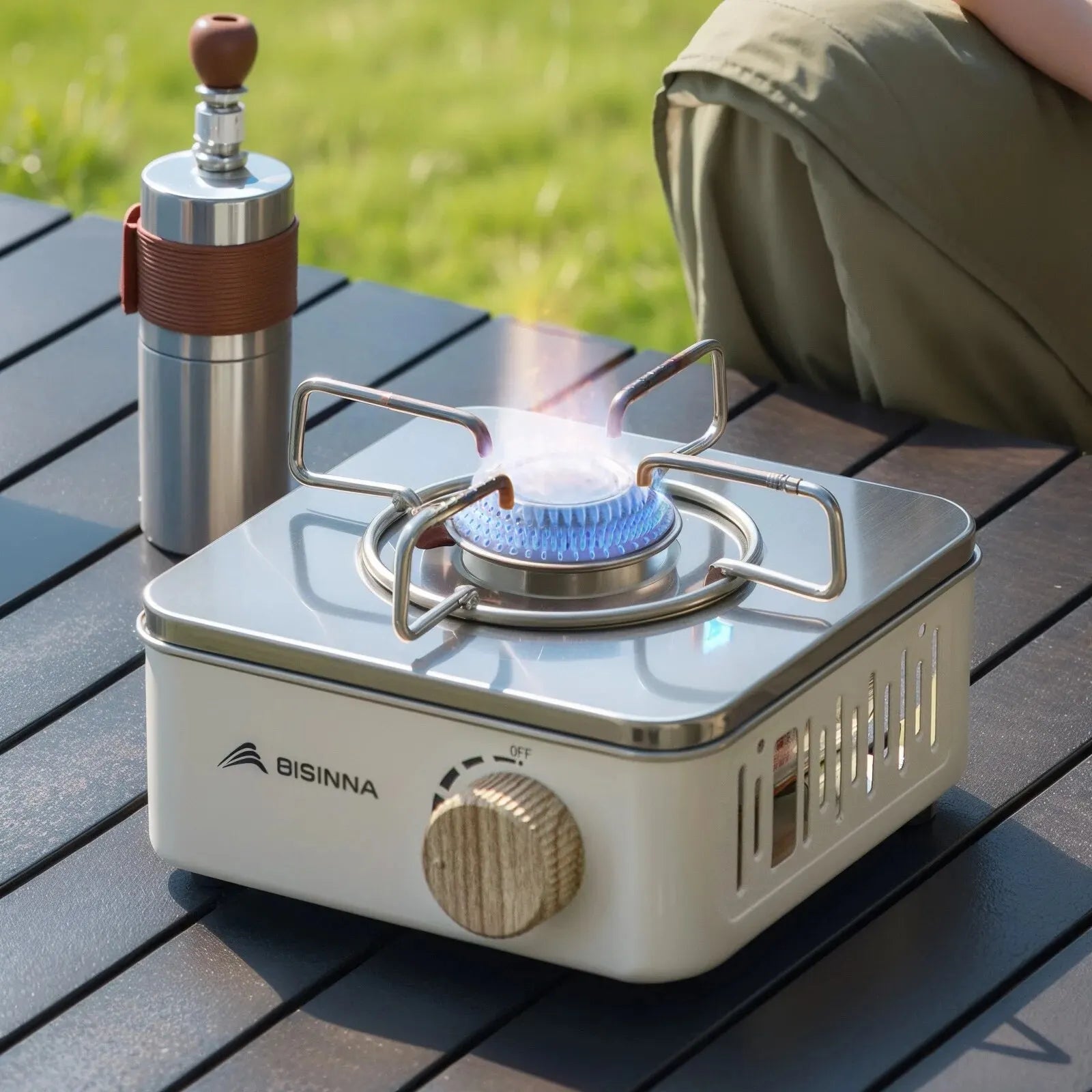 Compact Portable Backpacking Stove – Foldable Camping Equipment