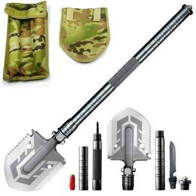 Portable Tactical Shovel - Versatile Folding Military Tool