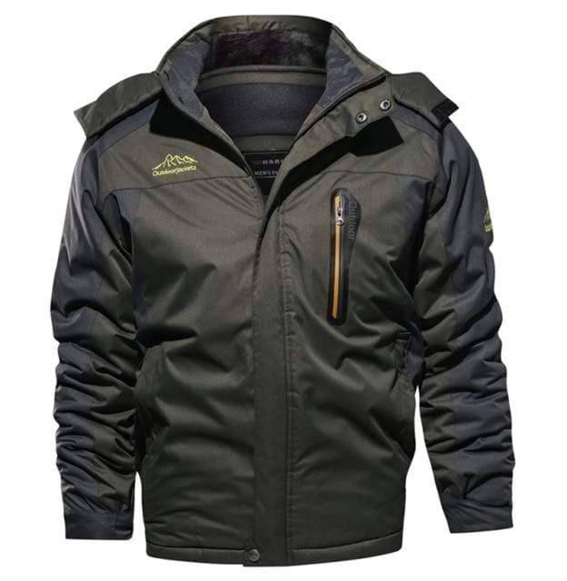 Waterproof Parka Jacket for Men with Fleece Lining for Winter