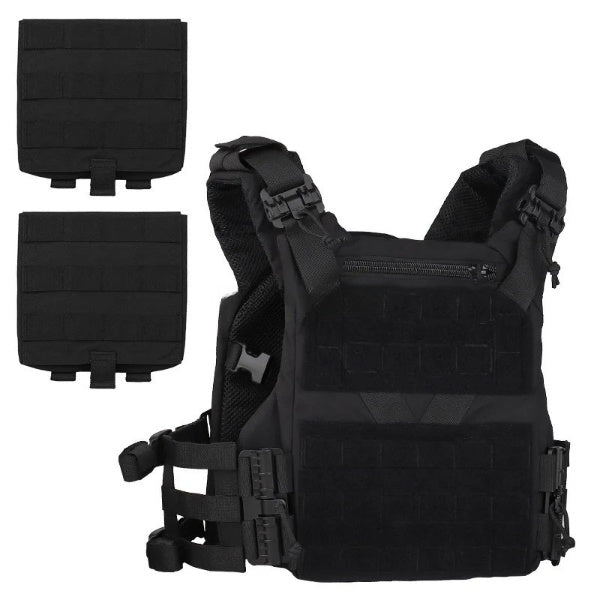 Adjustable Plate Carrier with MOLLE System - Tactical Combat Vest