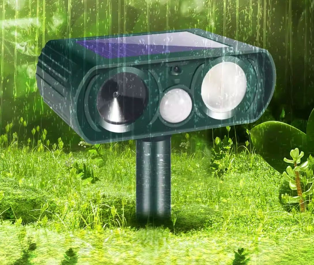 Solar Ultrasonic Animal Repeller – Protect Your Garden