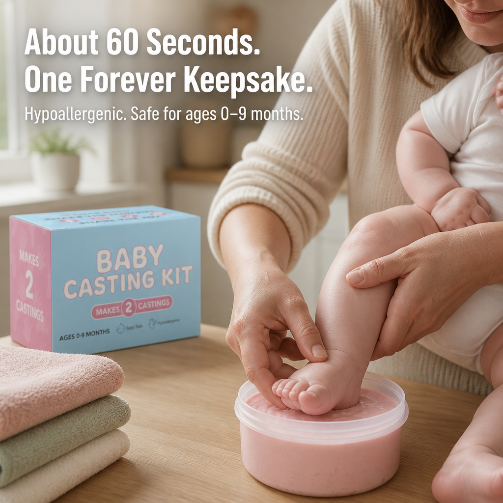 SereniPrints™ — Cast Your Baby's Tiny Hands & Feet in 3D Plaster Keepsakes