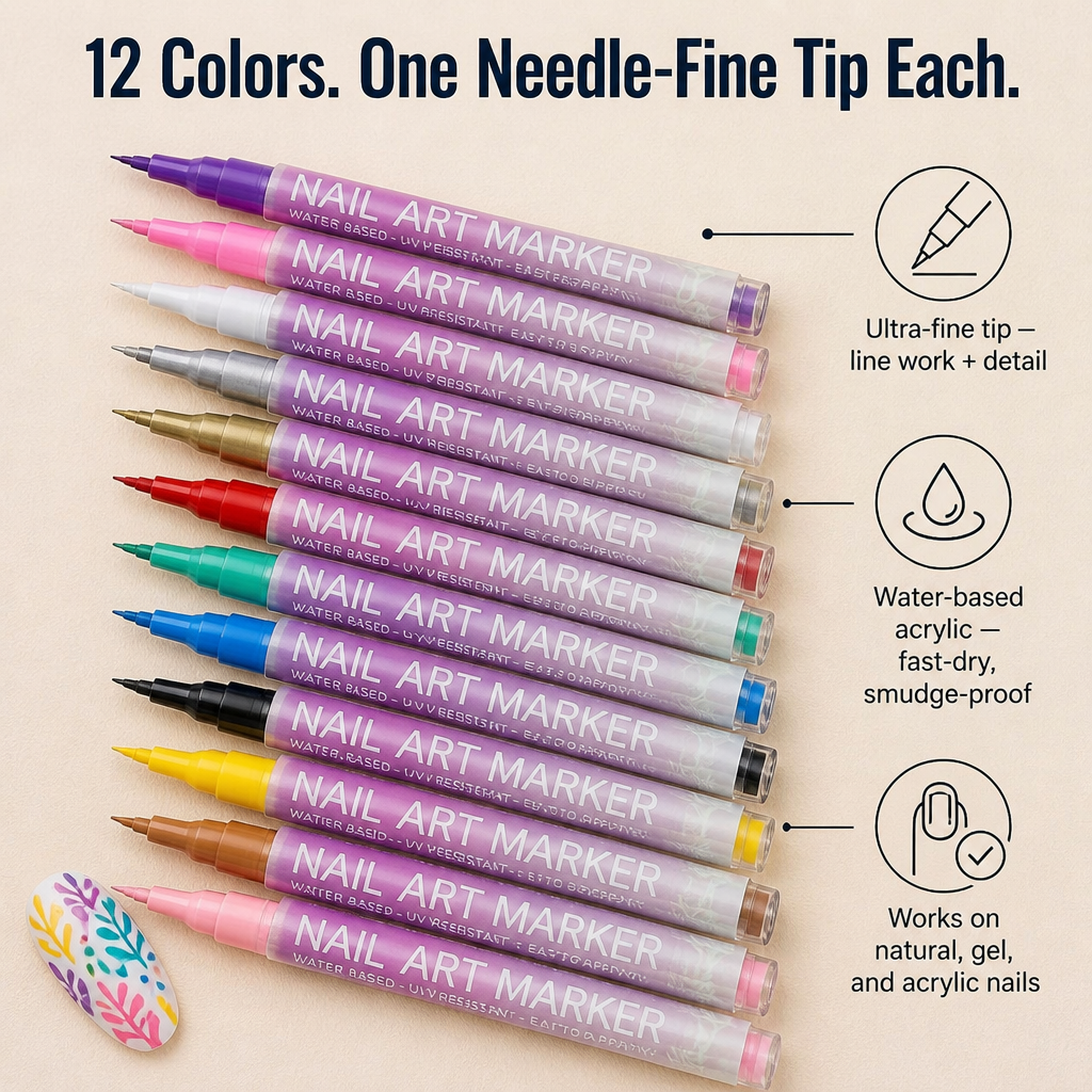 VeLuxeArt™ — Paint Salon-Detail Nail Art at Home Without Brushes or Skill