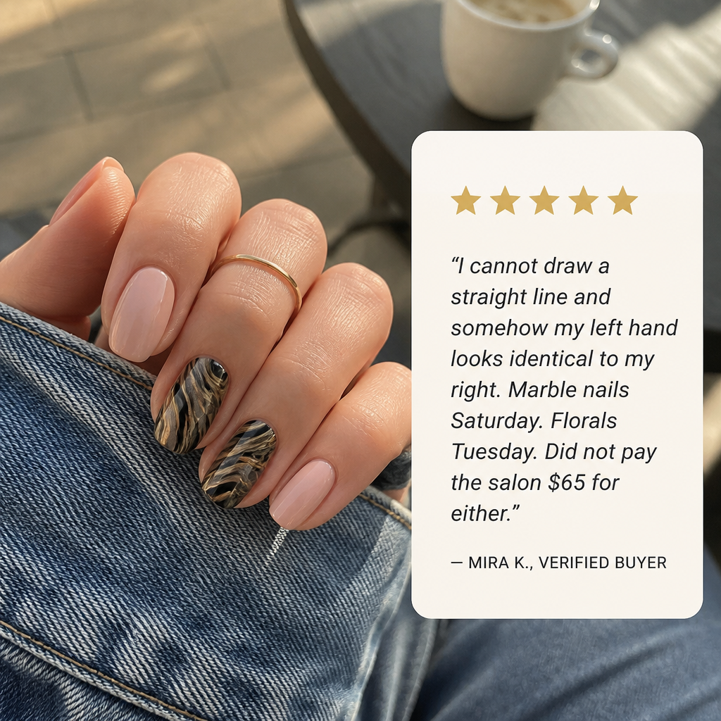 VeLuxeArt™ — Paint Salon-Detail Nail Art at Home Without Brushes or Skill
