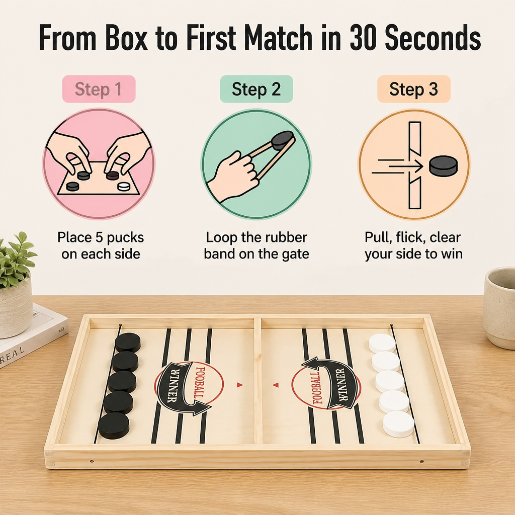 ThrillFlick™ — Pull, Flick, and Watch the Whole Family Forget Their Phones