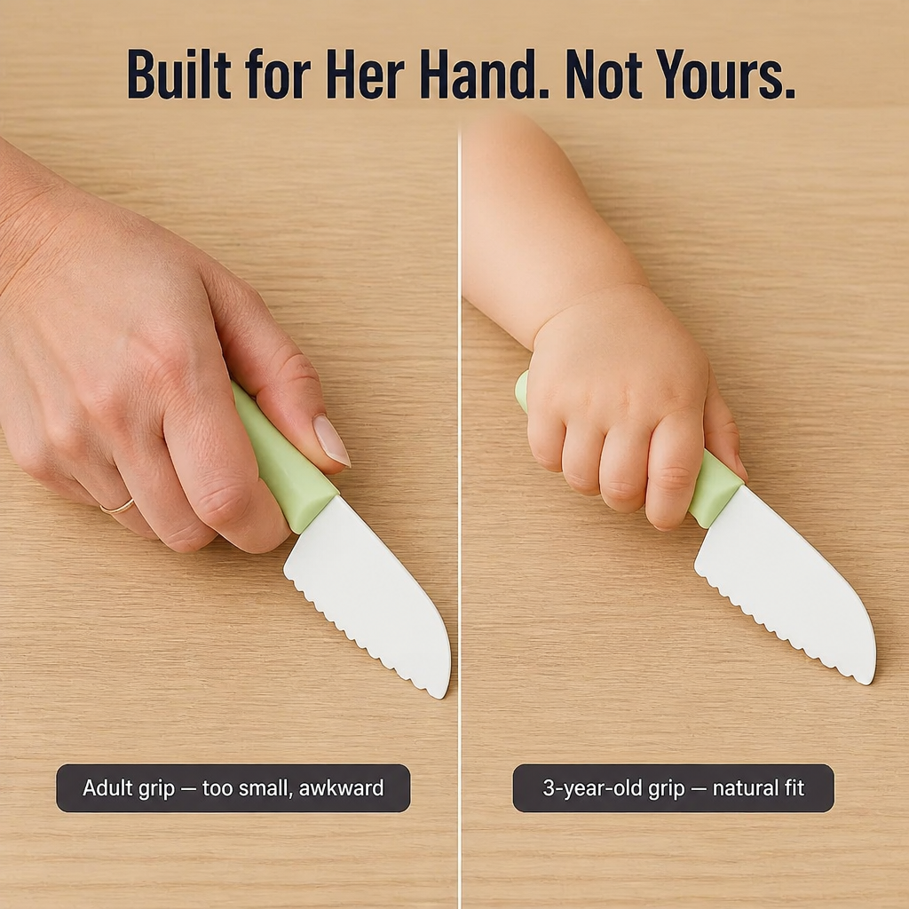 SwiftSlice™ — Let Your Toddler Slice Real Veggies Without Slicing Their Fingers