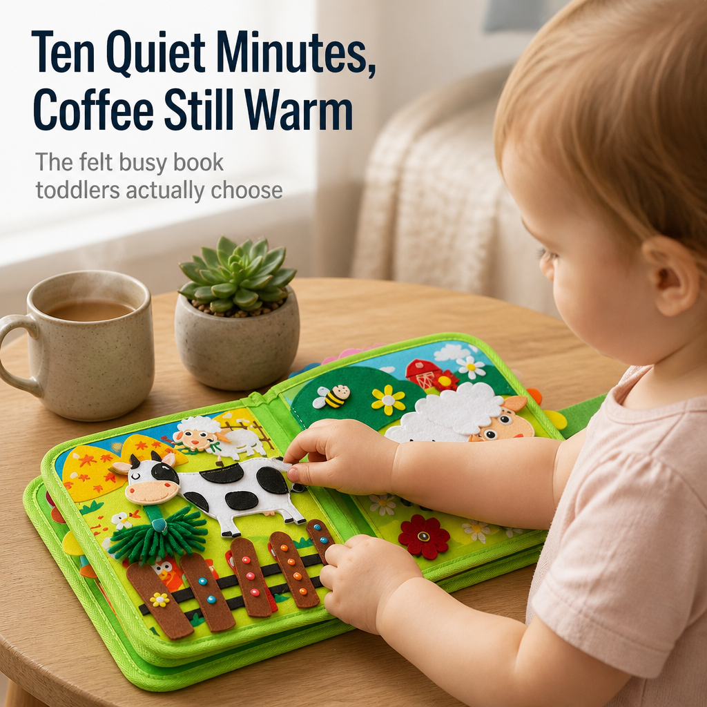 FarmTales™ — Calm Restless Toddlers With Felt Farm Pages They Can't Put Down