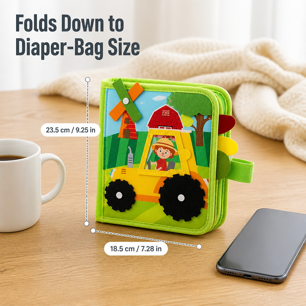 FarmTales™ — Calm Restless Toddlers With Felt Farm Pages They Can't Put Down
