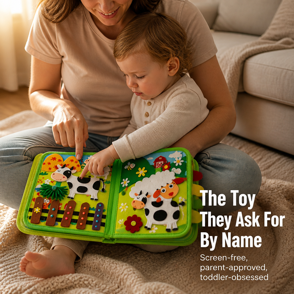 FarmTales™ — Calm Restless Toddlers With Felt Farm Pages They Can't Put Down