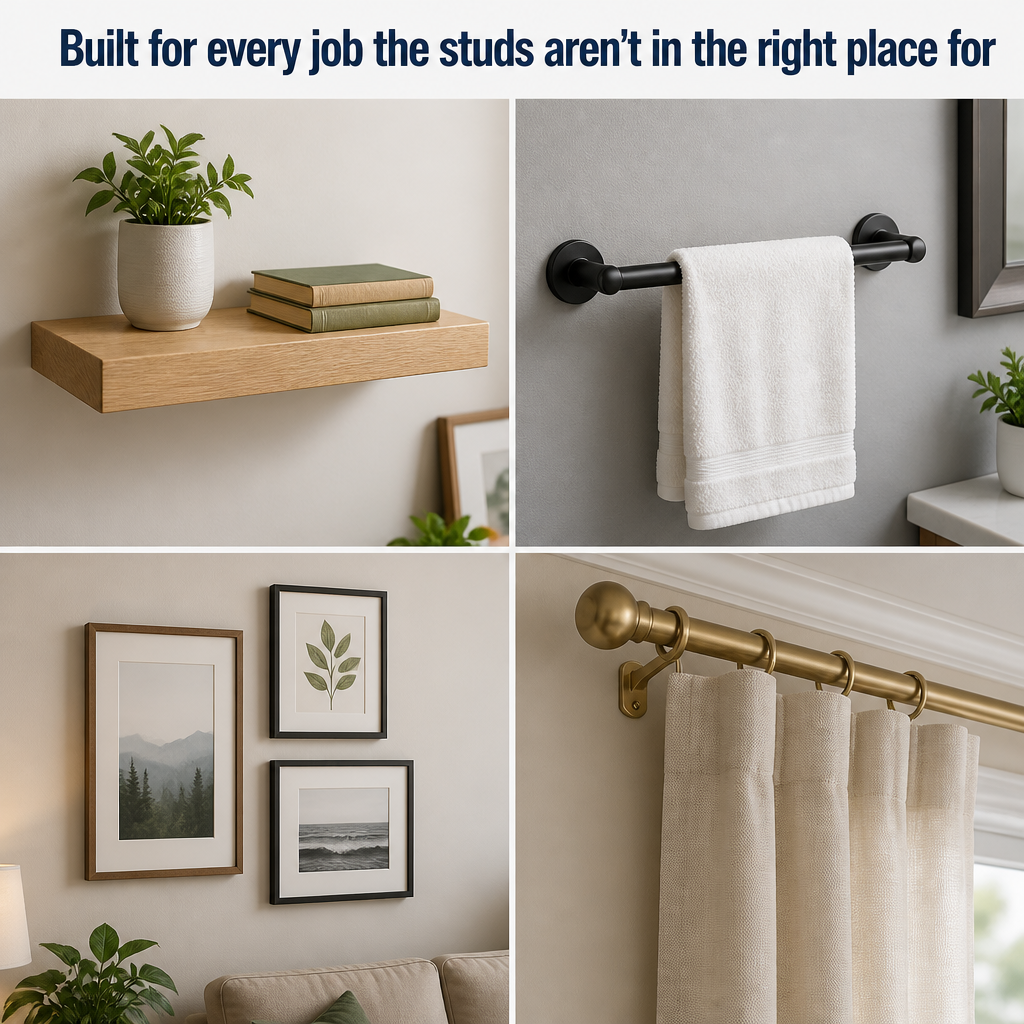 TitanFixx™ — Hammer-In Steel Anchors That Grip Drywall From the Back