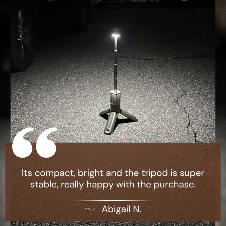 Adjustable Light Camping Lantern with Extendable Tripod Stand